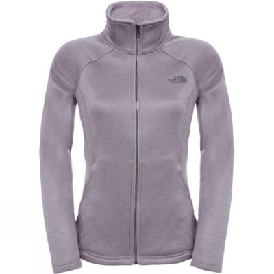 Fleece The North Face Agave Full Zip Mujer - Gris - Chile DWR160385